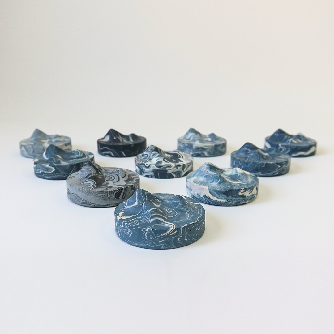 Mountain Glass Set - Blues