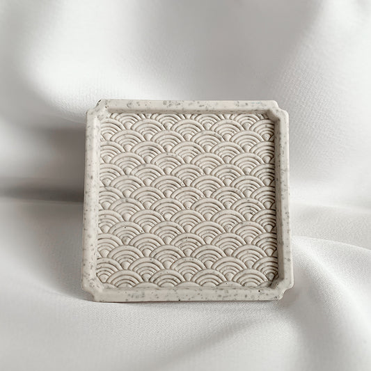 Tea-infused Wave Square Coaster