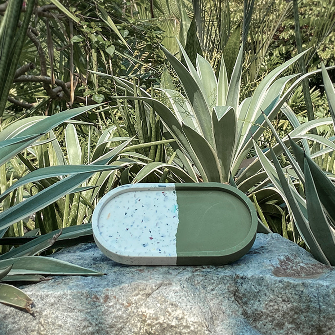Plastic Terrazzo Pill Tray