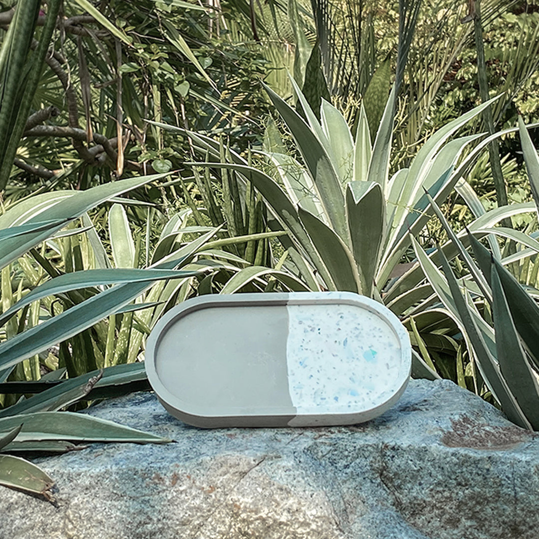 Plastic Terrazzo Pill Tray
