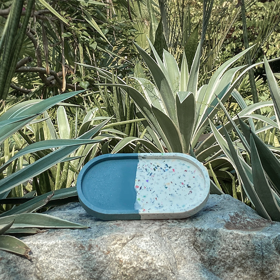 Plastic Terrazzo Pill Tray