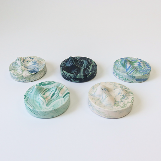 Mountain Glass Set - Greens
