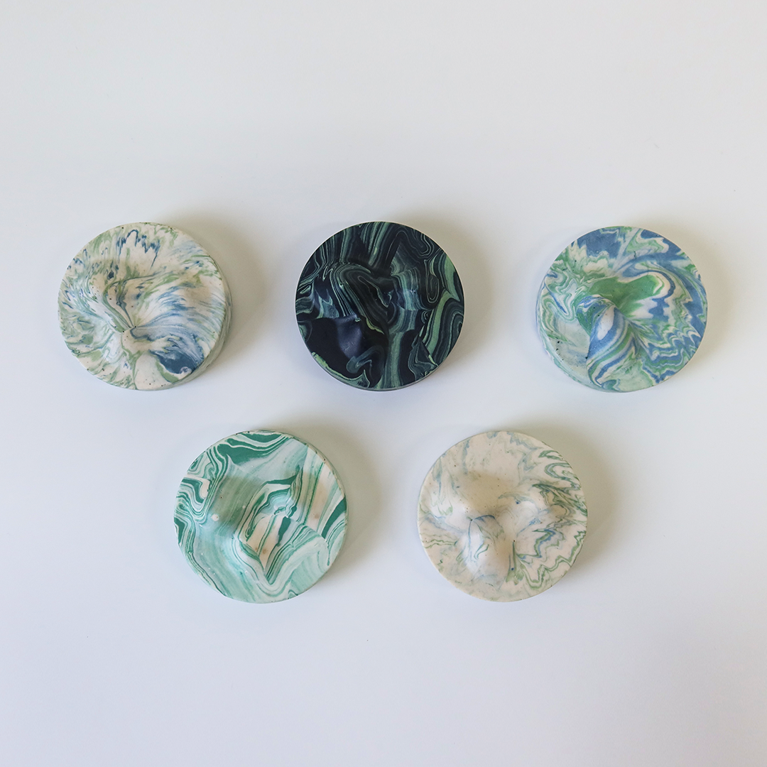 Mountain Glass Set - Greens