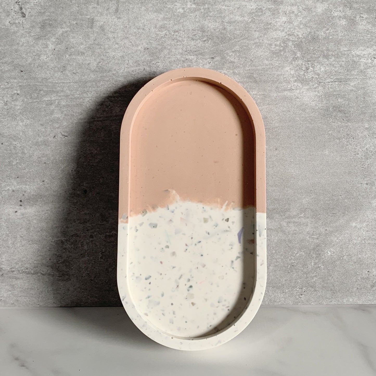 Mauve Pill Tray-Round Coaster Set